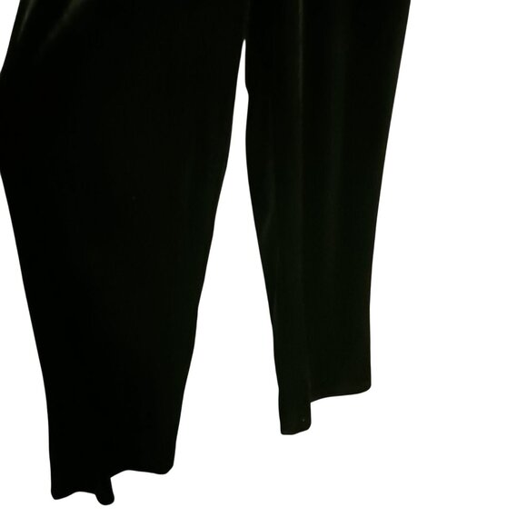 NEW Modcloth Shine with Me Black Velvet Mock Neck‎ Flutter Sleeve Jumpsuit XS - Picture 4 of 15